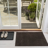 FUßMATTE 60 x 90 cm - UNI COLOr BRAUN