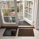 FUßMATTE 40 x 60 cm - UNI COLOr braun