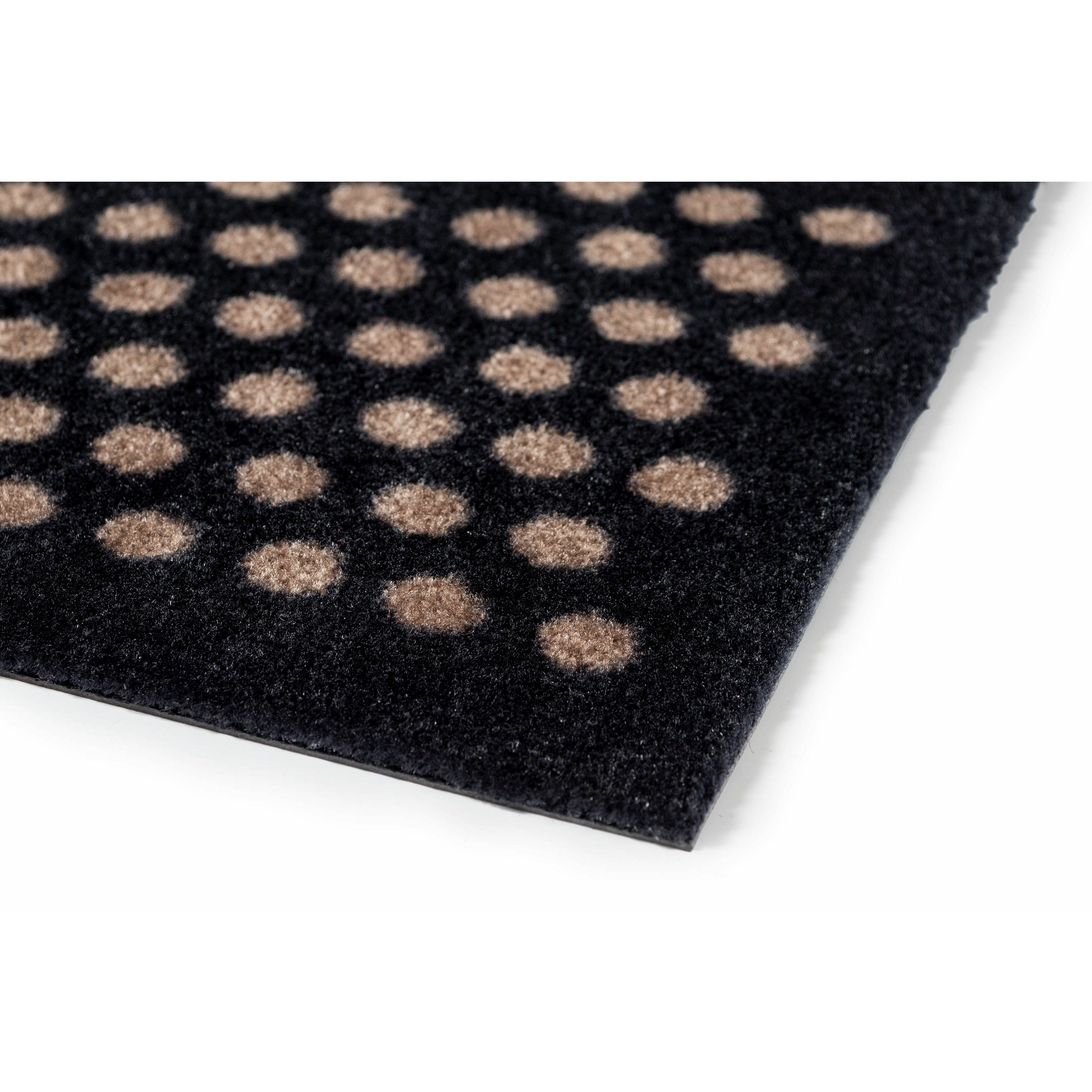 FUßMATTE 90 x 130 CM - DOT SCHWARZ/SAND