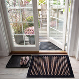 FUßMATTE 60 x 90 CM - DOT SCHWARZ/SAND