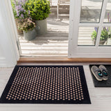 FUßMATTE 60 x 90 CM - DOT SCHWARZ/SAND