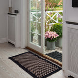 FUßMATTE 67 x 120 CM - DOT SCHWARZ/SAND