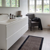 FUßMATTE 67 x 120 CM - DOT SCHWARZ/SAND