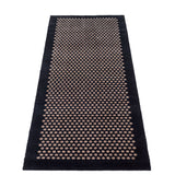 FUßMATTE 67 x 200 CM DOT SCHWARZ/SAND
