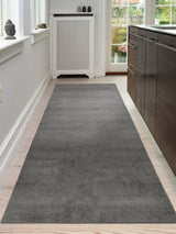 FUßMATTE 100 x 300 CM - UNI COLOR STAHLGRAU