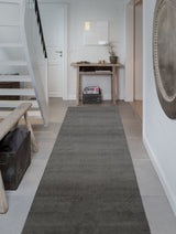 FUßMATTE 100 x 300 CM - UNI COLOR STAHLGRAU