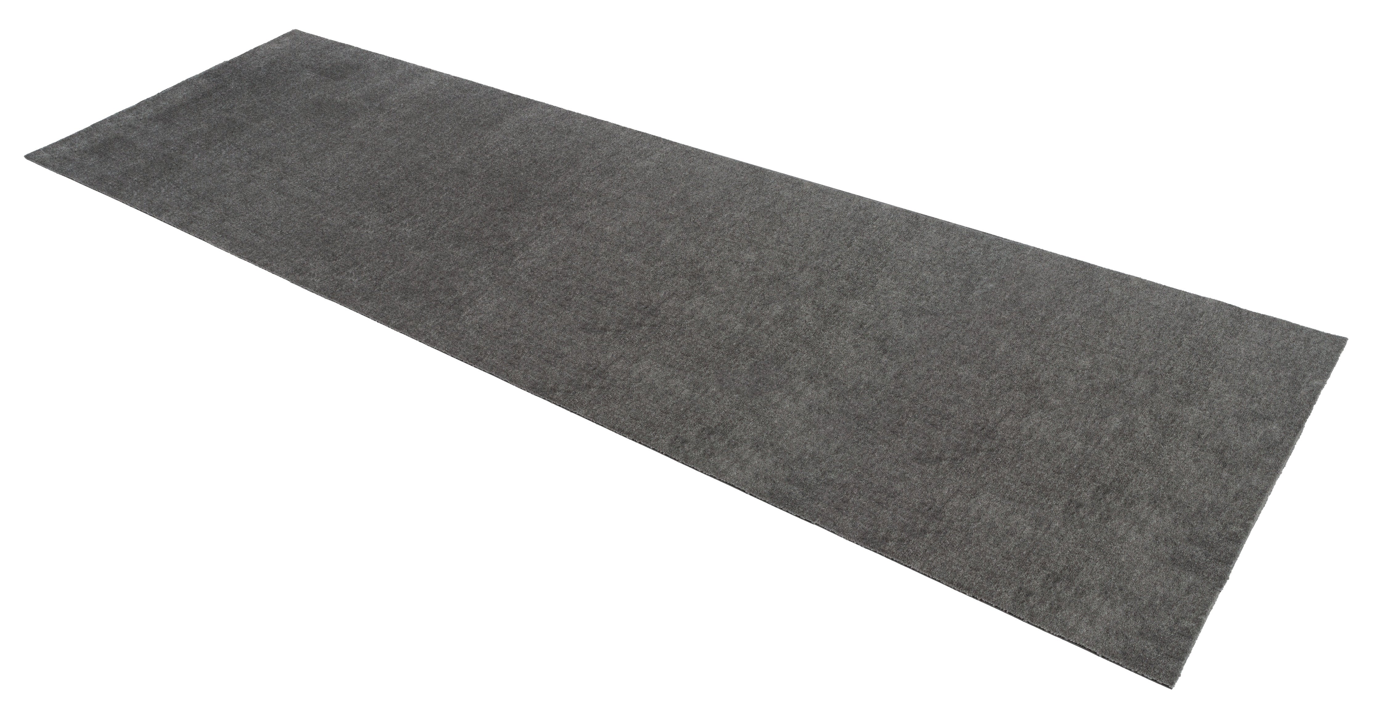 FUßMATTE 100 x 300 CM - UNI COLOR STAHLGRAU
