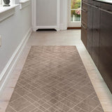 FUßMATTE 90 x 200 CM - LINES SAND/beige