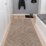 FUßMATTE 90 x 200 CM - LINES SAND/beige