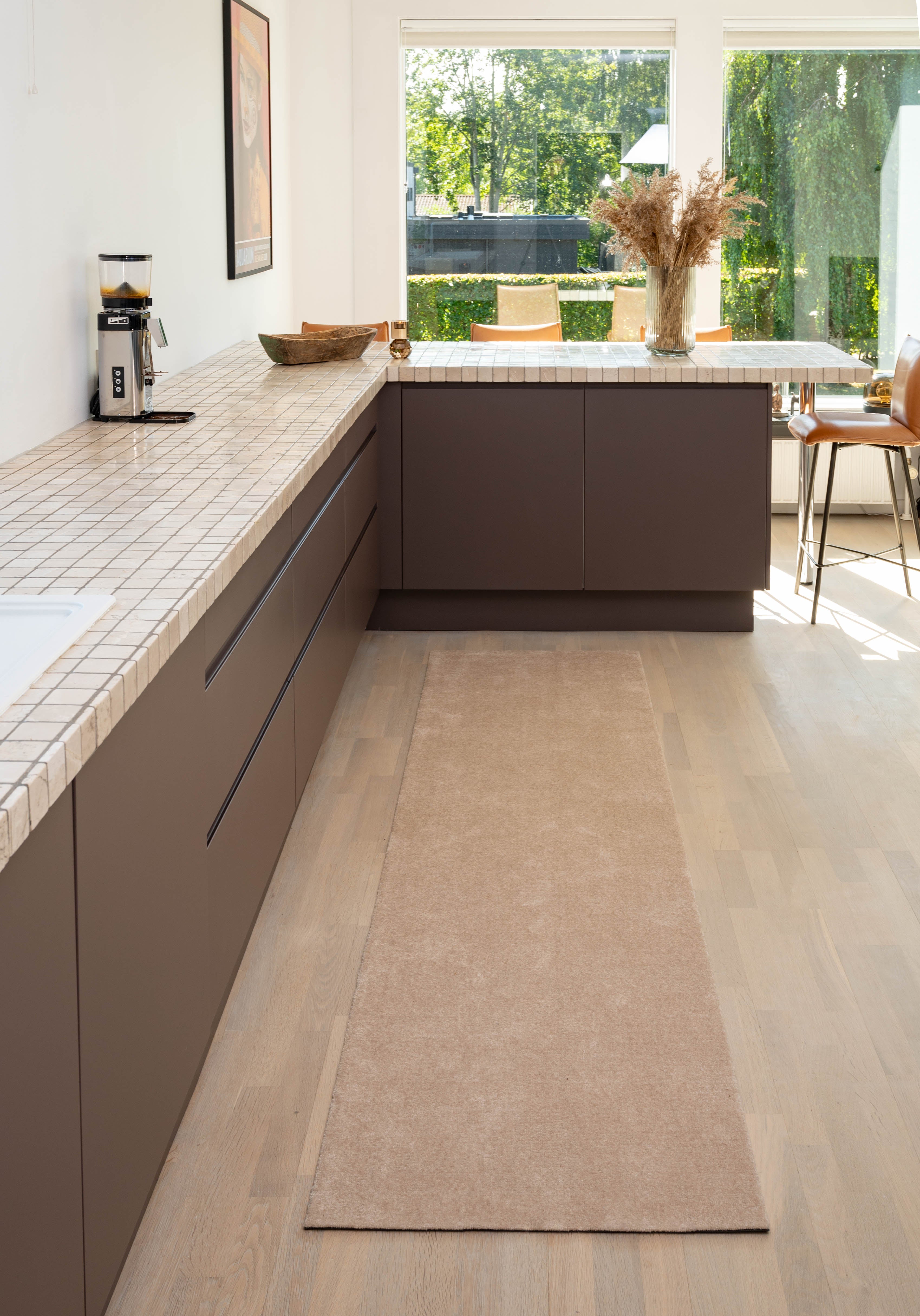 TEPPICH 67 x 250 CM - UNICOLOR IVORY
