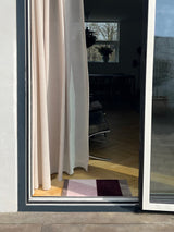 Neuheit  - FUSSMATTE STRIPES - Bordeaux/Rose/Sand