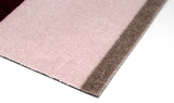 Neuheit  - FUSSMATTE STRIPES - Bordeaux/Rose/Sand