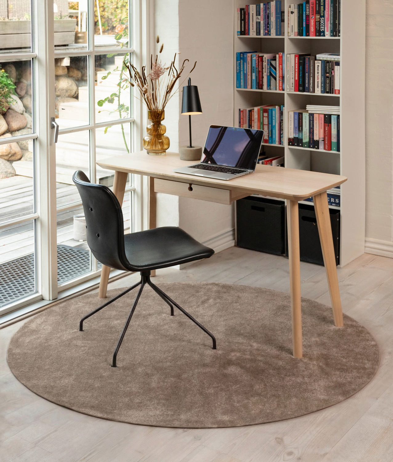 neu - Runder Teppich Ø 200 CM - UNI COLOR SAND