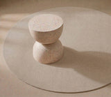 neu - Runder Teppich Ø 200 CM - UNI COLOR IVORY