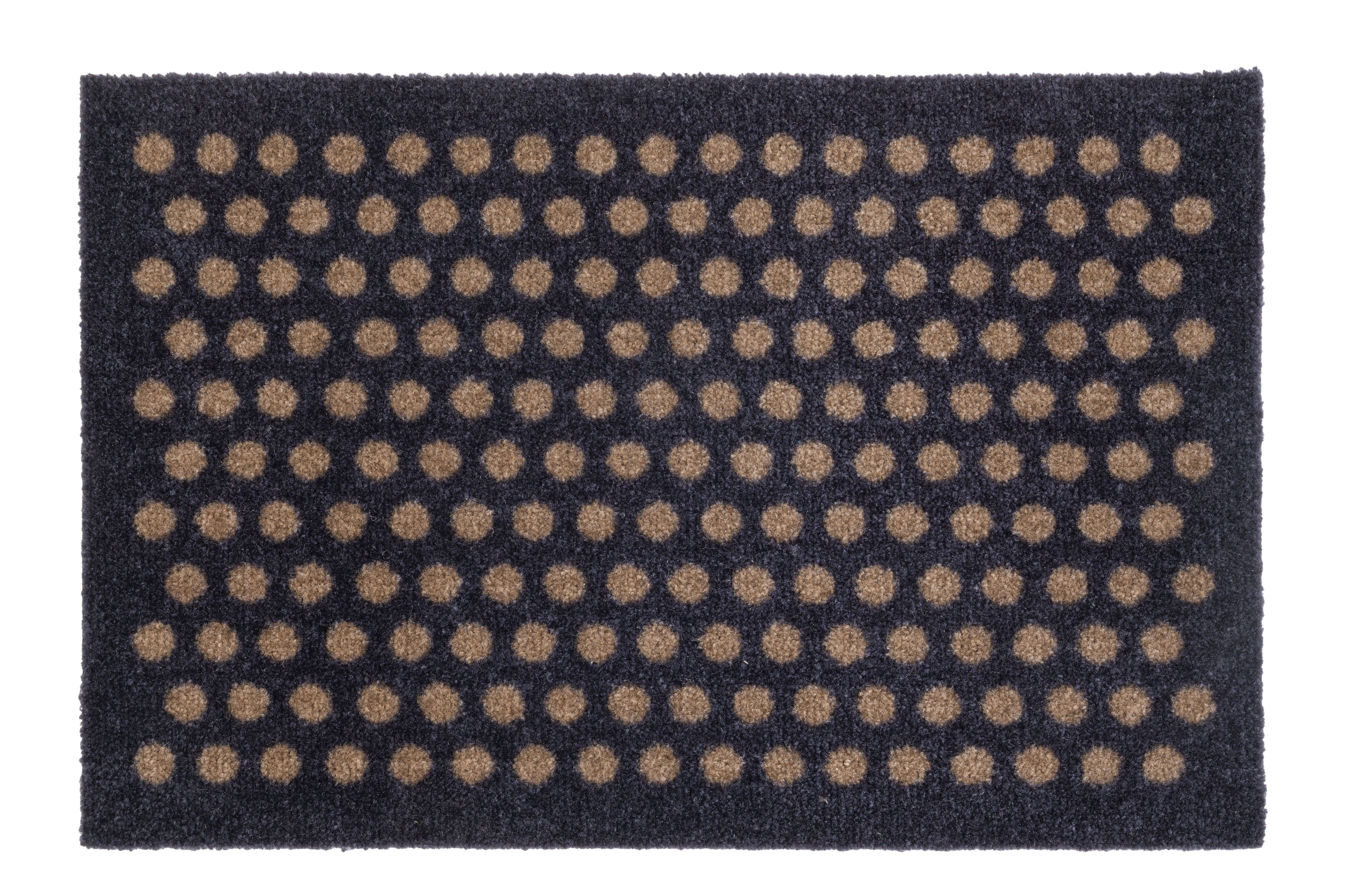 FUSSMATTE 40 x 60 cm – DOT BLAU-GRAU / SAND