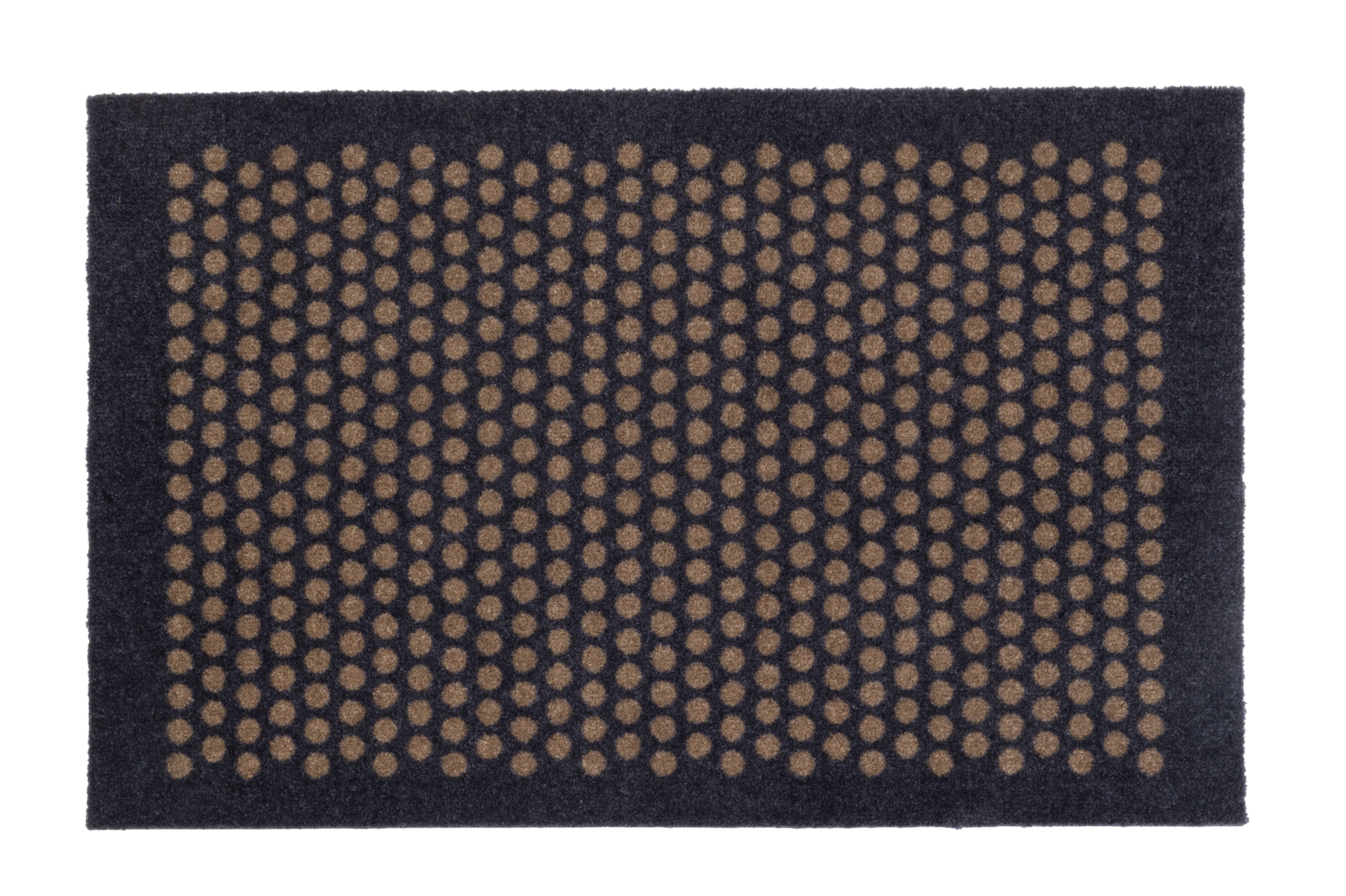 FUSSMATTE 60 x 90 cm - DOT BLAU-GRAU / SAND