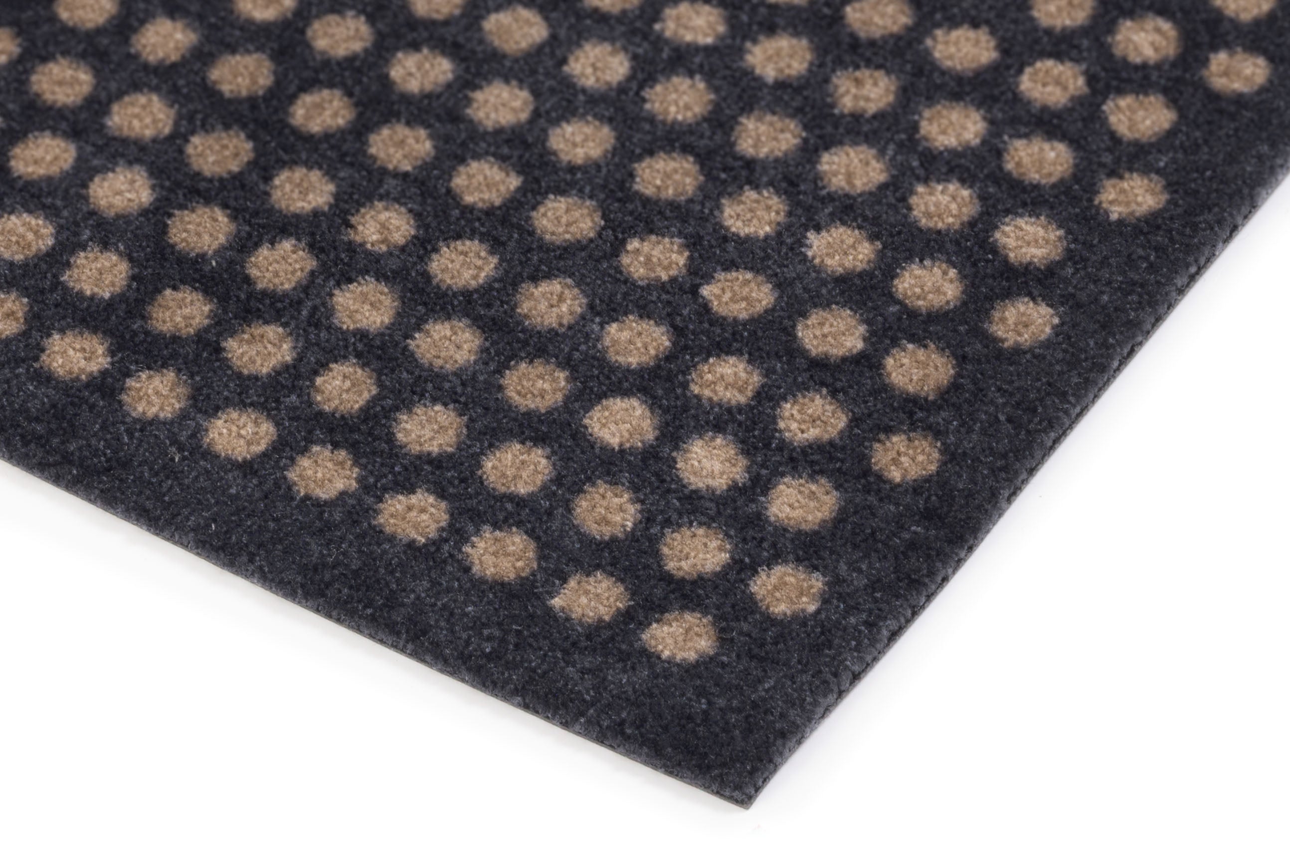 FUSSMATTE 60 x 90 cm - DOT BLAU-GRAU / SAND