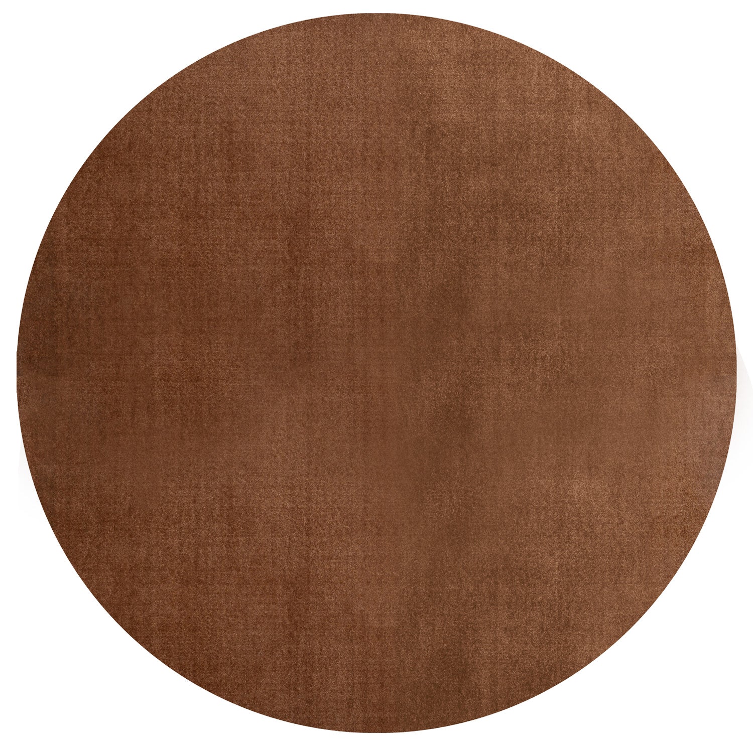 neu - Runder Teppich Ø 200 CM - UNI COLOR COGNAC