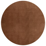 neu - Runder Teppich Ø 200 CM - UNI COLOR COGNAC