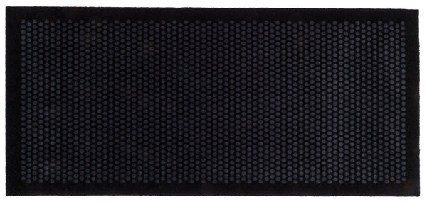 FUßMATTE 90 x 200 CM - DOT SCHWARZ/GRAU