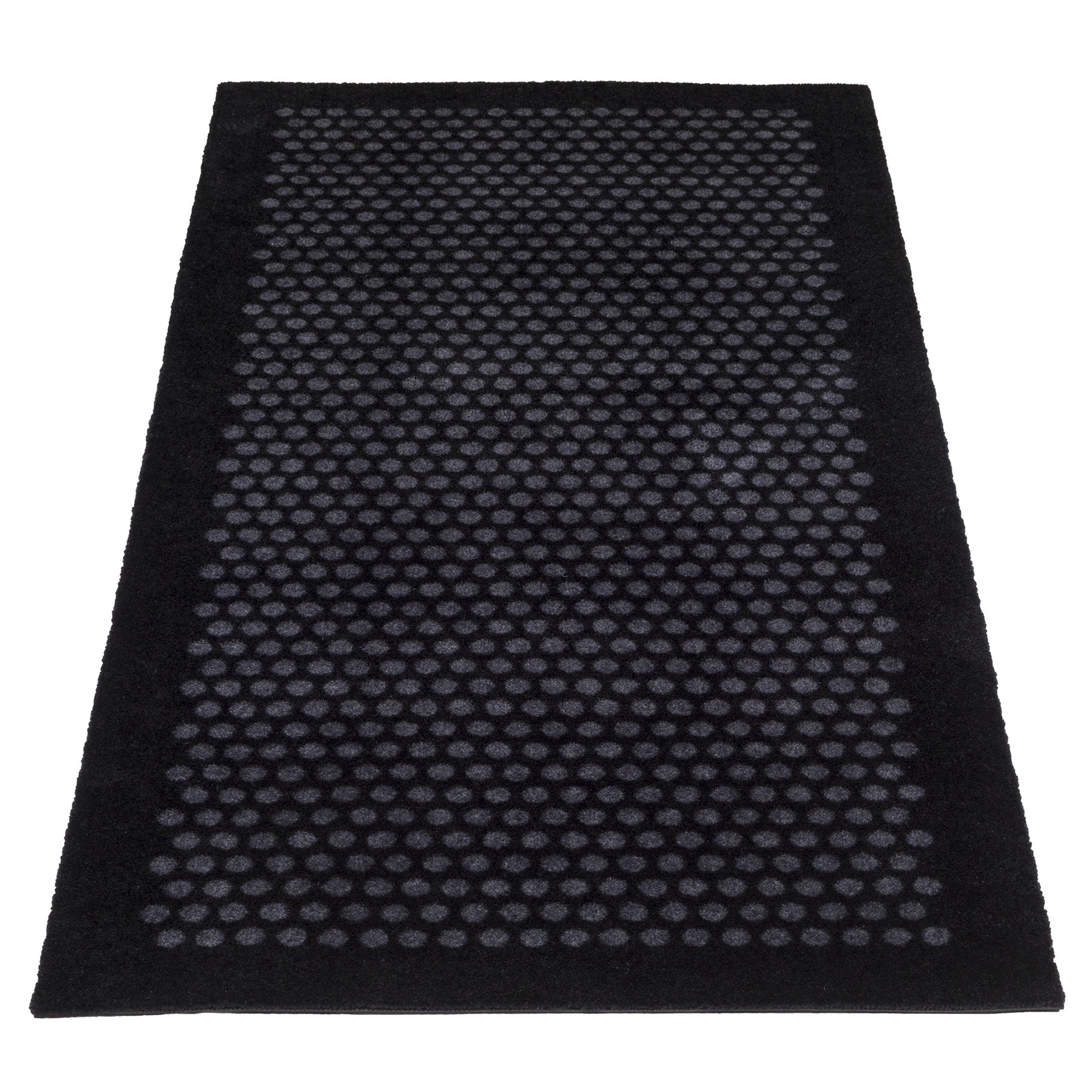 FUßMATTE 67 x 150 CM - DOT SCHWARZ/GRAU