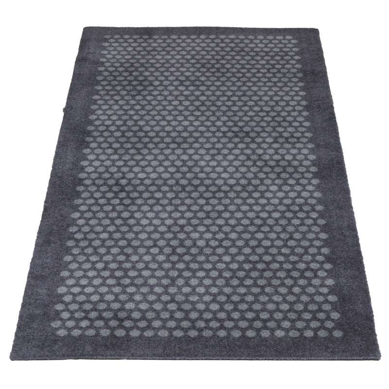 FUßMATTE 67 x 150 CM - DOT grau