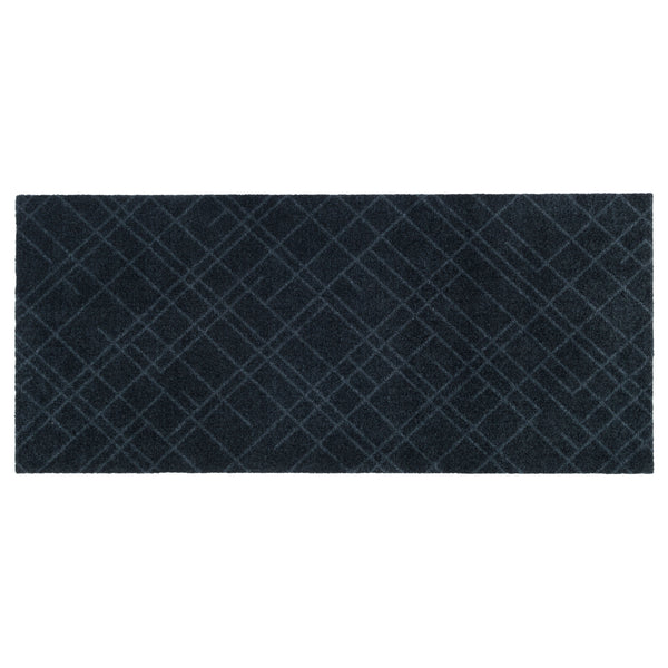 FUßMATTE 67 x 150 CM - LINES DARK GREY