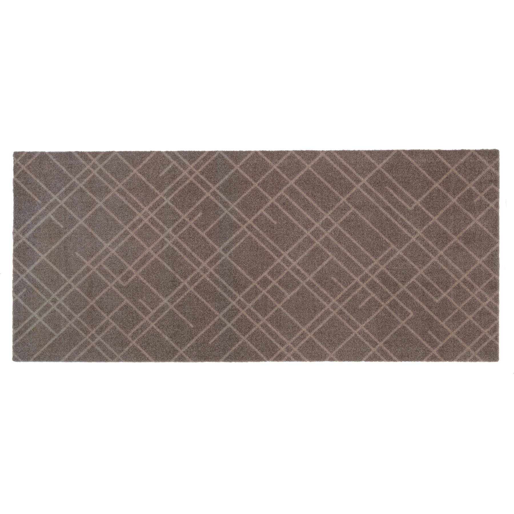 FUßMATTE 67 x 150 CM - LINES SAND/BEIGE