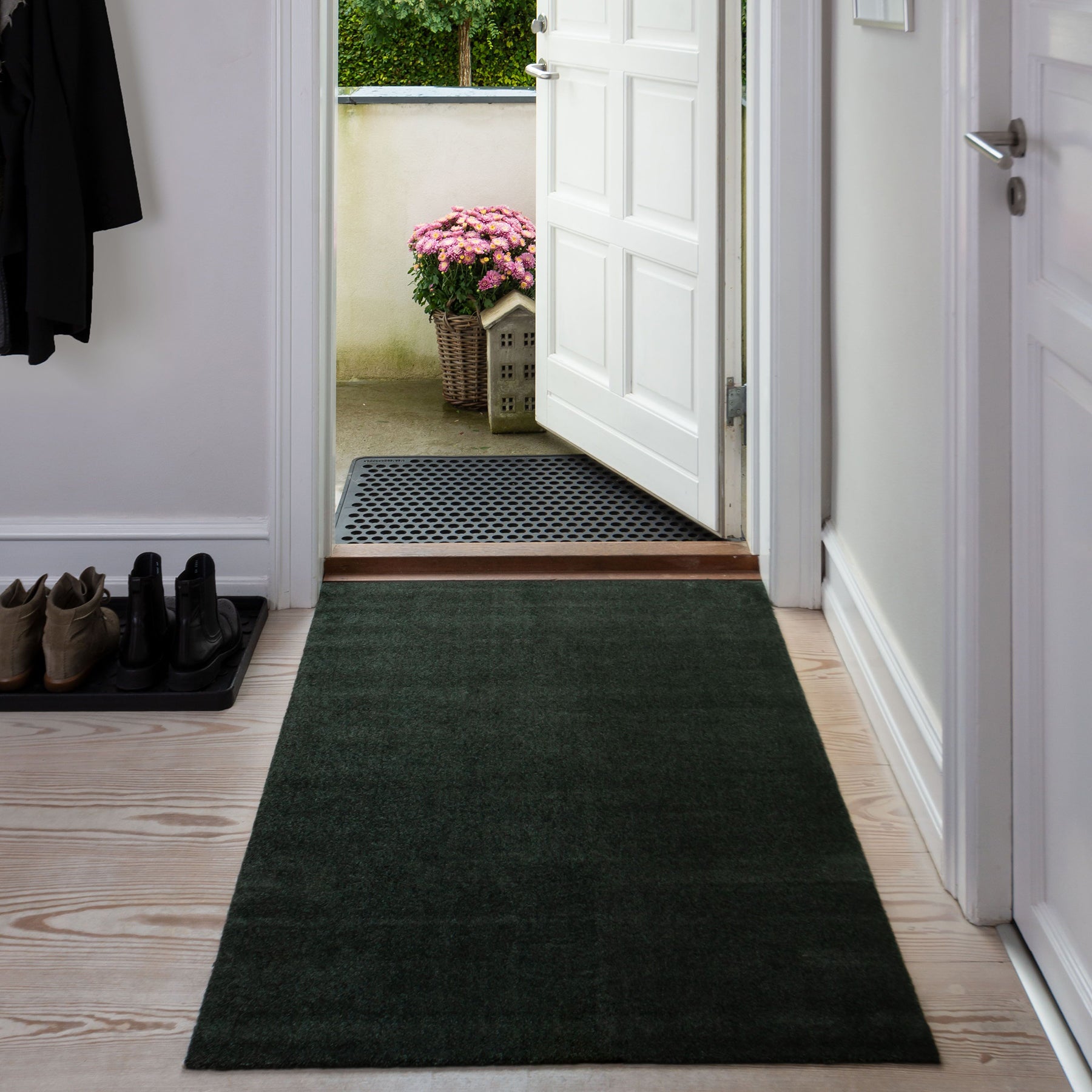 -50%  - FUßMATTE 90 X 130 cm - UNI COLOUR/DARK GREEN