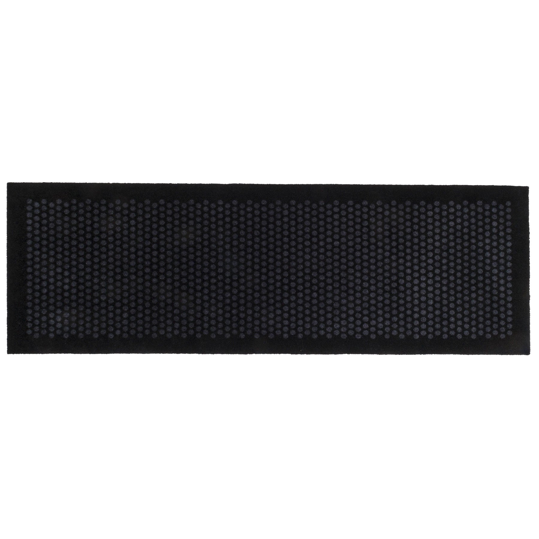 FUßMATTE 67 x 200 CM - DOT SCHWARZ/GRAU