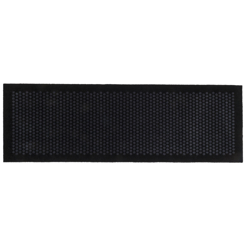 FUßMATTE 67 x 200 CM - DOT SCHWARZ/GRAU