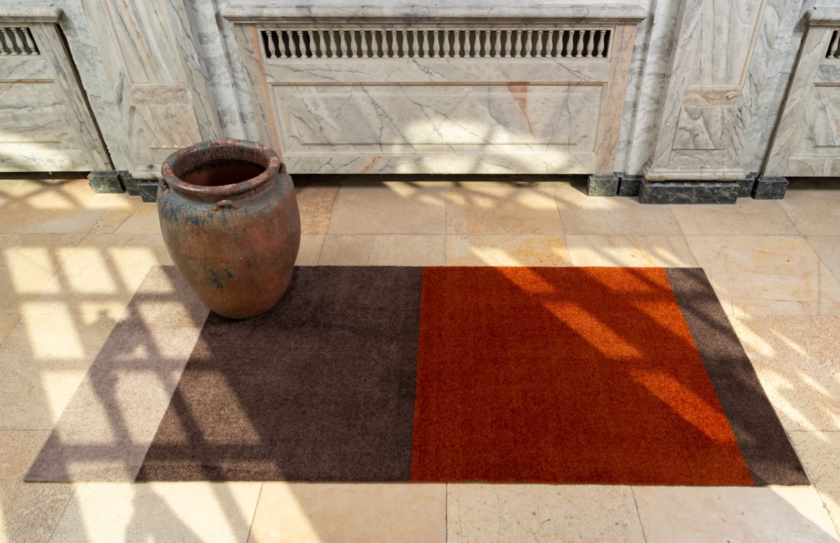 STRIPES HORIZONTAL - SAND / BRAUN / TERRAKOTTE