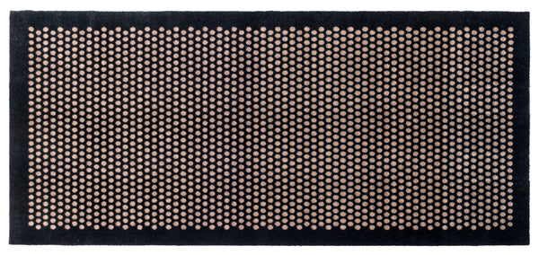 FUßMATTE 90 x 200 CM - DOT SCHWARZ/SAND