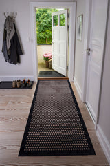 FUßMATTE 90 x 200 CM - DOT SCHWARZ/SAND