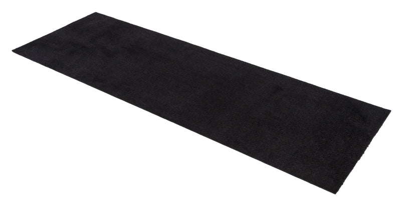 FUßMATTE 90 x 200 CM - UNI color schwarz