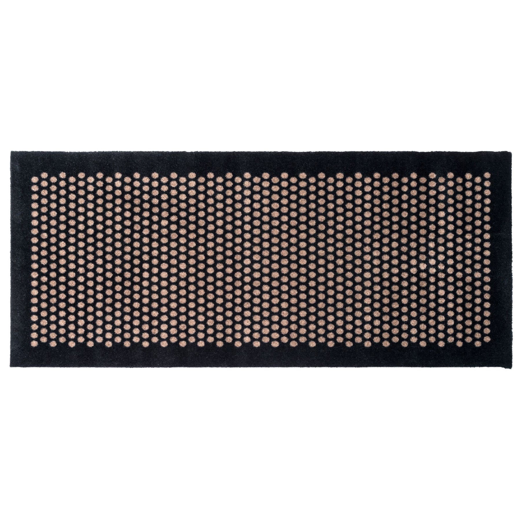 FUßMATTE 67 x 150 DOT SCHWARZ/SAND