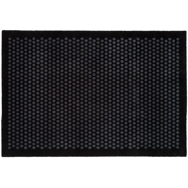 FUßMATTE 90 x 130 CM - DOT SCHWARZ/GRAU