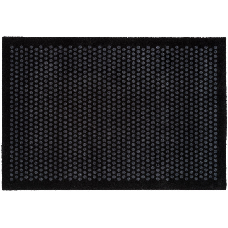 FUßMATTE 90 x 130 CM - DOT SCHWARZ/GRAU