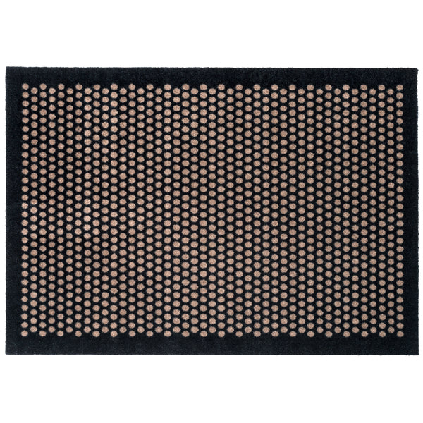 FUßMATTE 90 x 130 CM - DOT SCHWARZ/SAND