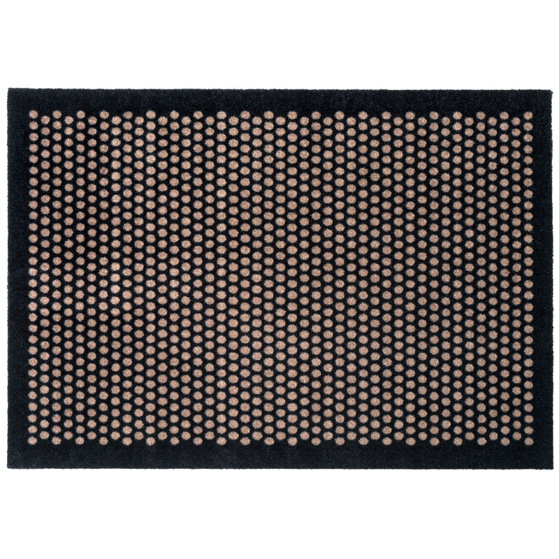 FUßMATTE 90 x 130 CM - DOT SCHWARZ/SAND