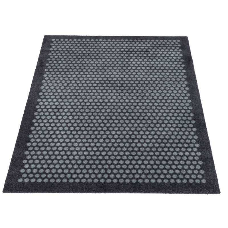 FUßMATTE 90 x 130 CM - DOT GRAU