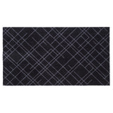 FUßMATTE 67 x 120 CM - LINES SCHWARZ/GRAU