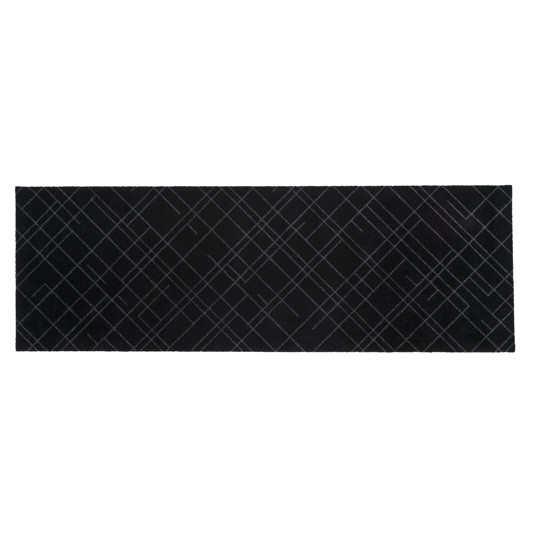 -50%  - FUßMATTE 67 x 200 CM LINES/BLACK GREY