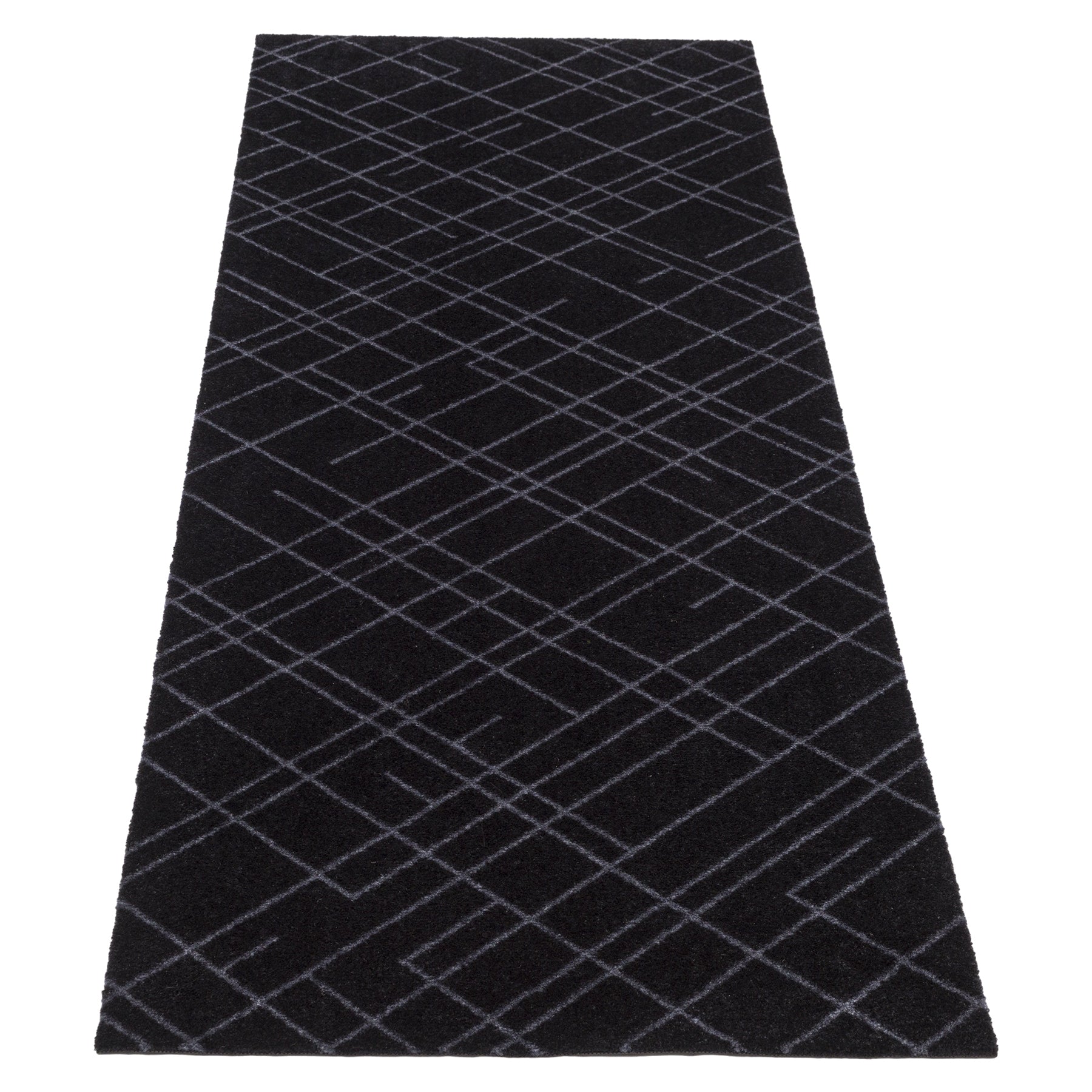 -50%  - FUßMATTE 67 x 200 CM LINES/BLACK GREY