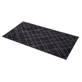 FUßMATTE 67 x 120 CM - LINES SCHWARZ/GRAU