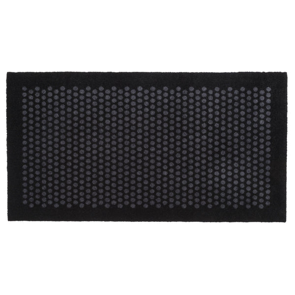 FUßMATTE 67 x 120 CM - DOT SCHWARZ/GRAU
