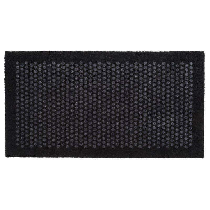 FUßMATTE 67 x 120 CM - DOT SCHWARZ/GRAU