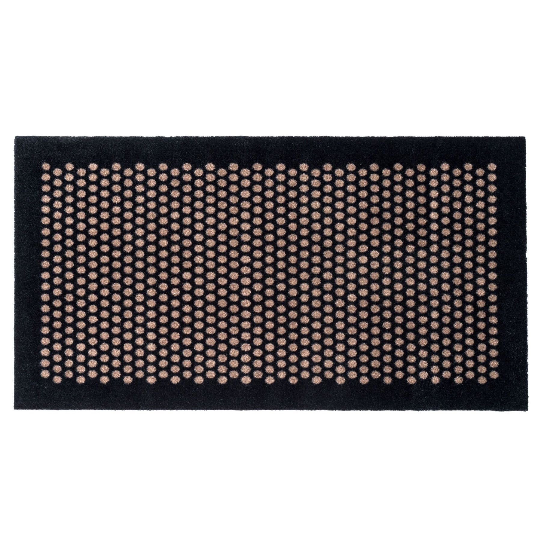 FUßMATTE 67 x 120 CM - DOT SCHWARZ/SAND