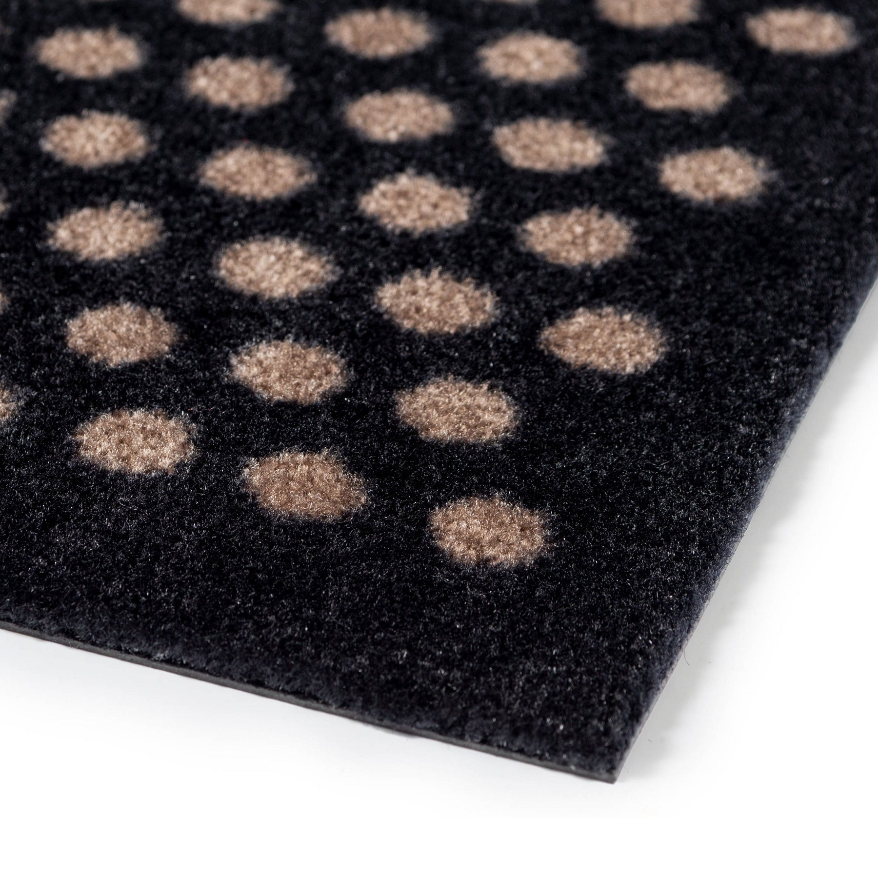 FUßMATTE 60 x 90 CM - DOT SCHWARZ/SAND