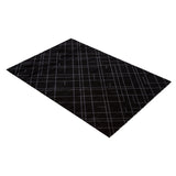 FUßMATTE 90 X 130 CM - LINES SCHWARZ/GRAU
